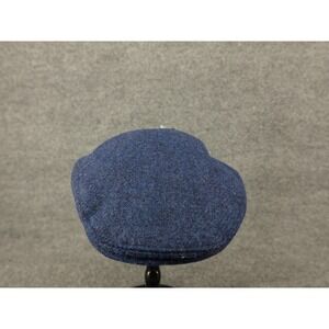 Mucros Weavers Trinity Wool Cap Mens Large Blue NEW Irish Tweed Flat Cap Hat